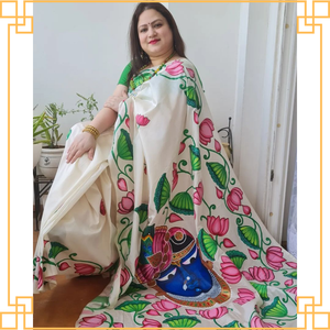 Saree Georgette de seda para niñas de calidad premium, estampados intrincados, atuendo de fiesta de estilo de moda elegante, suministro directo de India en todo el mundo - Product Image 2