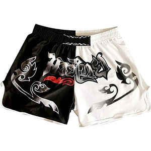 Shorts de Muay Thai pour hommes de haute qualité ODM conception de Sublimation d'étiquette personnalisée équipement de boxe coup de pied - Product Image 1