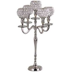 Candelabro de 5 Brazos para Decoración de Mesa de Hotel, Diversos Tipos de Acabados, Portavelas Decorativo para Jardín - Product Image 3
