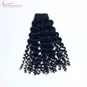 Ietnamese-extensiones de pelo rizado de equipo, pelo de trama de Hanh n Hair, nueva colección Genius weft - Product Image 6