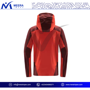 Custom Men's Winter Hooded Bomber Windbreaker Jacket Stand Front Zipper Closure Waterproof Windproof Eco-Friendly Quick Dry - Product Image 3