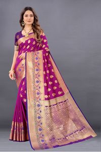 ชุดปาร์ตี้ผ้าส่าหรีผ้าไหมแบบมีชิ้นสำหรับผู้หญิงอินเดียส่าหรี - Product Image 6