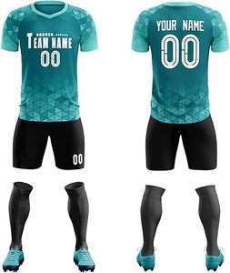 เสื้อฟุตบอลกางเกงขาสั้นผ้าโพลีเอสเตอร์100% แห้งเร็วสำหรับทุกเพศ - Product Image 2