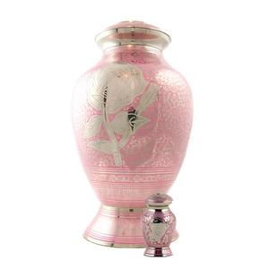 Pleasant Design Rose Cremation Urn Funeral Memorial <b>Ashes</b> Casket Durable Metal Urns New Arrival <b>Keepsake</b> <b>Ashes</b> Urn - Product Image 1