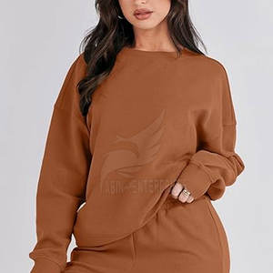 Conjunto Deportivo de Invierno para Mujer, Personalizado, Largo, de Dos Piezas, 100% Algodón Transpirable, OEM - Product Image 6