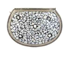 กระเป๋าถือดีไซน์โมเสคทำด้วยมือสำหรับผู้หญิงกระเป๋าถือแฟชั่นแบบเปิดสำหรับงานเลี้ยงตอนเย็น - Product Image 2