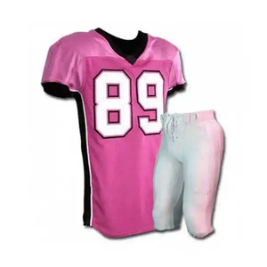 Ropa deportiva de alta calidad, uniforme de fútbol, sublimación personalizada, camiseta verde y pantalón naranja, uniforme americano, venta a granel 2024 - Product Image 4