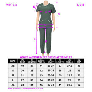 Conjuntos de Uniformes Médicos Ultimate Comfort Blaze Premium, Uniformes de Enfermería de Manga Corta, Unisex, Tela de Sarga de Poliéster/Algodón para Hospital - Product Image 6