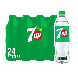 Compre 7Up Botella de plástico para refrescos carbonatados 500ml Paquete de 12 en línea - Product Image 1