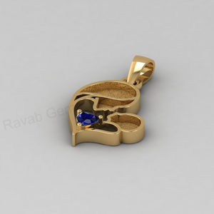 Solid 925 Silver 4mm Heart Sapphire Quartz Mother & <b>Baby</b> Blank Bezel Charm Pendant Setting Resin <b>Keepsake</b> DIY Memorial Jewelry - Product Image 3