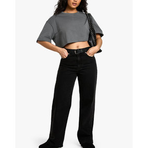 Venta al por mayor Mujeres 100% Camiseta de algodón Diseño de moda Camiseta de alta calidad para mujeres 2025 - Product Image 3