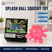 Balle anti-stress souple en TPR de 8 cm pour apaiser les mains et calmer le bureau – Jouet sensoriel doux et pratique