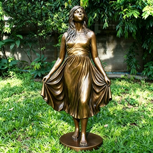 Statue Moderne Réaliste en Bronze Coulé à la Cire Perdus, Taille Réelle, Personnalisée, pour Jardin Extérieur, Art et Cadeau - Product Image 3