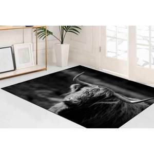 Alfombra Estampada con Diseño de Bisón Americano, Toro Salvaje, Alfombra Delgada Grande Decorativa, Alfombra Delgada No Tejida - Product Image 2