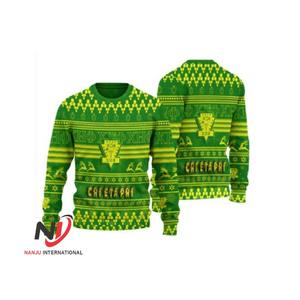 Suéter Chi Phi Eta personalizado OEM hecho en Sialkot invierno hermandad Varsity mujer ropa Vintage Rosa verde cárdigan suéter - Product Image 5