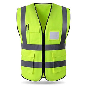 Good quality customized construction Reflective breathable safety <b>vest</b> High Visibility Class II Mesh <b>Vest</b> <b>For</b> <b>Women</b> & Men - Product Image 3