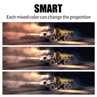 Changement de couleur sans fil télécommande 24V tête Bulldozer pelle tracteur lampe multifonctionnelle intelligente 12V LED lumière de travail