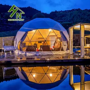 Tentes rondes de maisons préfabriquées de belle conception Tente d'événement Tente de dôme de noce Fournisseur extérieur de la Chine