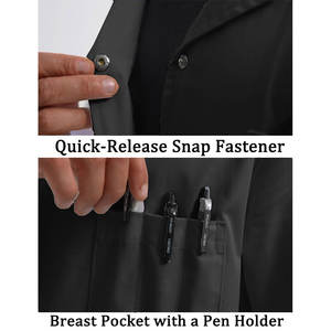 Batas de Laboratorio Médicas para Hombre, Uso Médico, Venta al Por Mayor 2025, Color Personalizado - Product Image 2