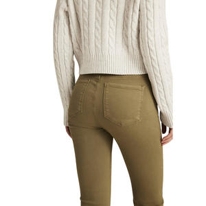 Jeans Casuales Ajustados y Transpirables para Mujer al por Mayor, Personalizados OEM ODM, Mezclilla Premium, Cintura Media, Pantalones Regulares, Directo de Fábrica - Product Image 2