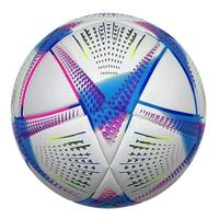 Ballon de football en cuir synthétique PU de haute qualité, cousu à la main, taille 5, poids personnalisé, impression, intérieur/extérieur, durable