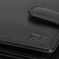 Dompet Panjang Kulit Asli Personalisasi Anti RFID Pria Cokelat Embos Kapasitas Besar Dikemas dalam Kotak Hadiah Terlaris