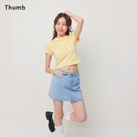 Op maat gemaakte dames crop top van zacht katoen, geribbeld, baby tee, slim fit, private label, groothandel, OEM fabrikant Thailand