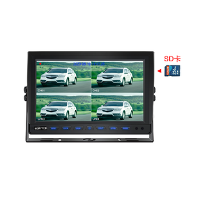 Monitor AHD Cuádruple de 10.1 Pulgadas con 512 GB de Almacenamiento | Conector de Aviación de 4 Pines | Chipset DSP Hayes | Sistema de Grabación DVR 1080P para Camiones, Remolques y Autobuses - Product Image 1