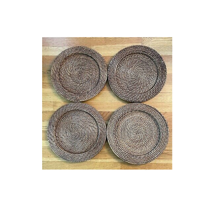 Rattan Charger Plate Table Decor <b>Wedding</b> Centerpieces and Decoration Eco-friendly Wholesale Rattan Plate Charger - Product Image 1