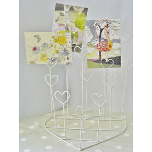 Porte-cartes vintage en fil de fer debout, écologique, parfait pour Noël, la maison, les fêtes, la décoration de table - Product Image 1