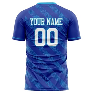 Maillot de football en polyester 100% teint en pièce de qualité supérieure pour les joueurs professionnels et amateurs unisexes - Product Image 2