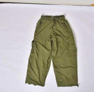 Pantalones de nieve Cargo con cremallera impermeables Unisex personalizados para hombre, ropa de calle holgada de gran tamaño con función a prueba de viento, pantalones de esquí de pierna ancha - Product Image 2