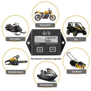 Compteur d'heures numérique AEK-Tech DT1112 pour moteurs 2 temps et 4 temps - Product Image 3