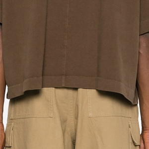 Camiseta de Moda Otoñal 100% Algodón Orgánico Ecológica con Estampado Personalizado, Estilo Urbano, Corte Holgado, Mangas Cortas Raglán para Hombre - Product Image 6