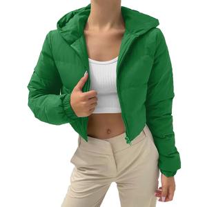 Veste d'hiver unie décontractée de haute qualité pour femmes Premium OEM veste à glissière pour femme nouvelle veste bouffante imperméable fabricant - Product Image 6