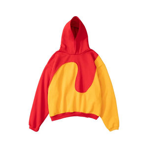 Service OEM, vente en gros de sweats à capuche à panneaux, sweat à capuche à panneaux de haute qualité avec boutons, sweat à capuche vintage à lavage acide, commandez maintenant - Product Image 5