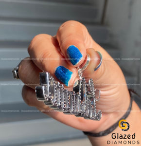 Nouveau Modish entièrement glacé personnalisé lettre Hip Hop pendentif rond brillant laboratoire cultivé VVs clarté pendentif en argent Sterling 925 - Product Image 4