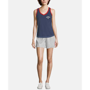 Canotta Basic in Cotone con Scollo a V da Donna Champion Heritage Blu Scuro Taglia XS, Tessuto Lavorato a Maglia Traspirante ed Elastico, Logo Personalizzabile - Product Image 1