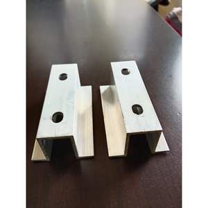 Abrazadera media de doble orificio para sistema de montaje solar Material de aluminio duradero - Product Image 4