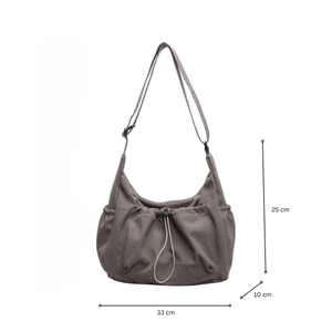 Petit sac à main unisexe, sac à bandoulière pour femme, sac pour documents, mignon, simple, léger, fermeture éclair, tissu imperméable, fabriqué au Vietnam - Product Image 5
