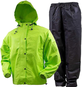 Combinaison de pluie prix de gros matériau souple meilleure fabrication haute exigence service OEM durable personnalisé Combinaison de pluie pour hommes - Product Image 1