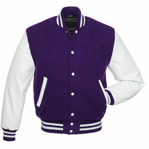 Chaqueta universitaria de béisbol con forro térmico, chaqueta de calle de moda informal deportiva de tela transpirable con logotipo personalizado OEM para hombre - Product Image 4