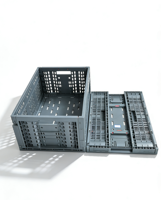 Caisse pliable en plastique de qualité alimentaire, empilable et pliable, bac de rangement