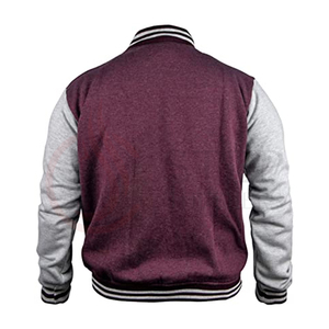 Veste de Baseball avec broderie Chenille, haut de gamme, manches en cuir, en laine noire, parka d'été - Product Image 4