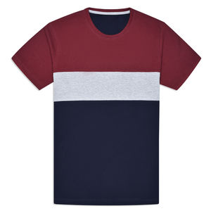 Nueva Camiseta de algodón de verano a la moda para hombre, estilo informal de punto 100% con estampado de logotipo personalizado de Color sólido y letras - Product Image 1