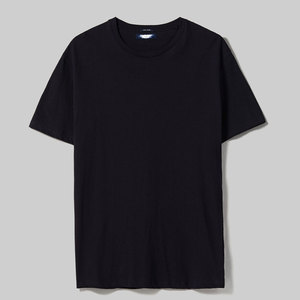 T-shirt décontracté respirant personnalisable en coton et fibre de bambou à 100 % avec logo imprimé et motif uni pour hommes, femmes, unisexe - Product Image 6