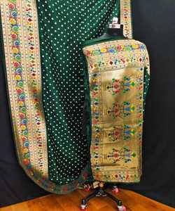 Sari de terciopelo de boda para mujer con secuencia y blusa Impresión digital de tela de seda y rayón para ropa de fiesta cosida para adultos - Product Image 2