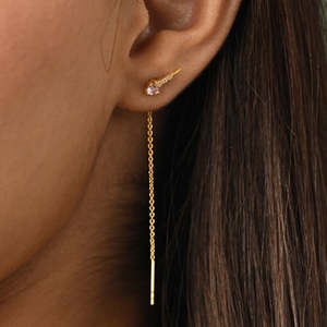 Pendientes Colgantes de Plata de Ley 925 de Primera Calidad con Diseño Sui Dhaga ¡Compra Ahora! - Product Image 4