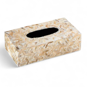 Caja de Pañuelos de Nácar de Lujo, Caja Decorativa con Incrustaciones de Concha Hecha a Mano al por Mayor - Product Image 2