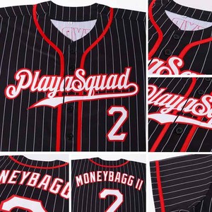 Baseball Jerseys Custom Wear Stitched Embroidered Breathable Moisture Wicking 100% Polyester Four-Way Stretch Unisex - Product Image 5